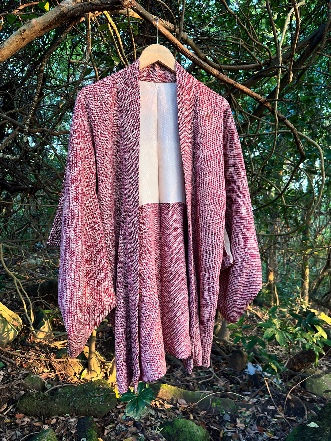 RED WHITE KIMONO