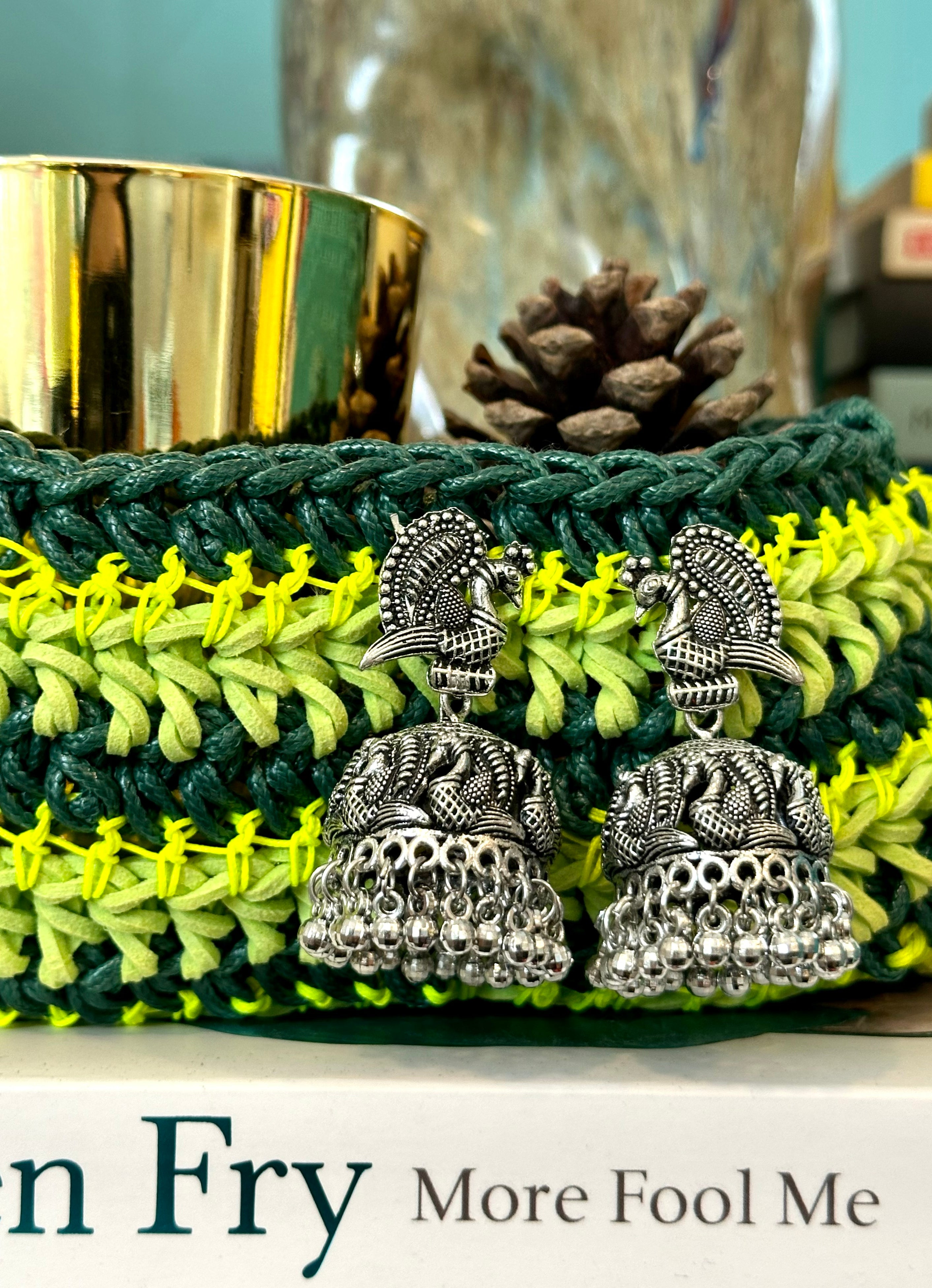 PEACOCK JHUMKA EARRINGS