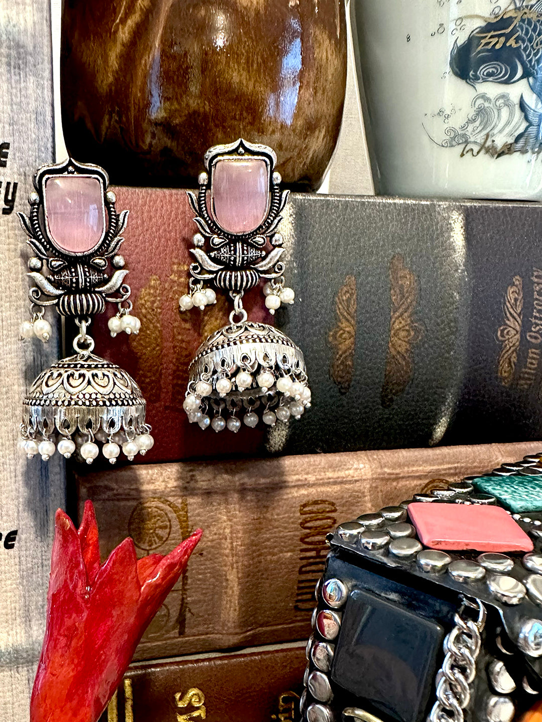 MI AMORE EARRINGS- PINK