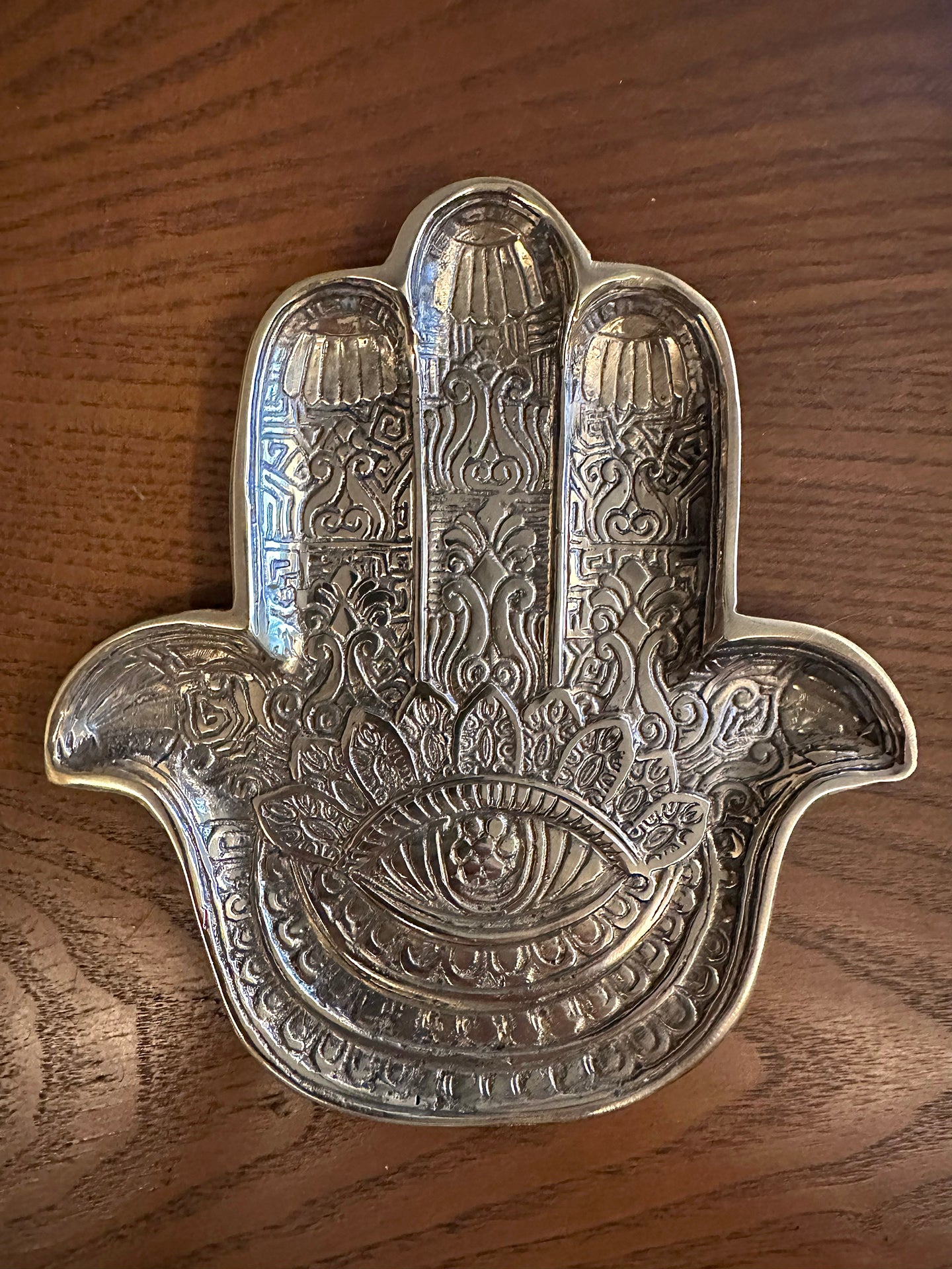 HAND OF FATIMA BRASS PLATE